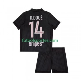 Camiseta Paris Saint Germain Desire Doue 14 Niño Cuarta Equipación 2025/2026